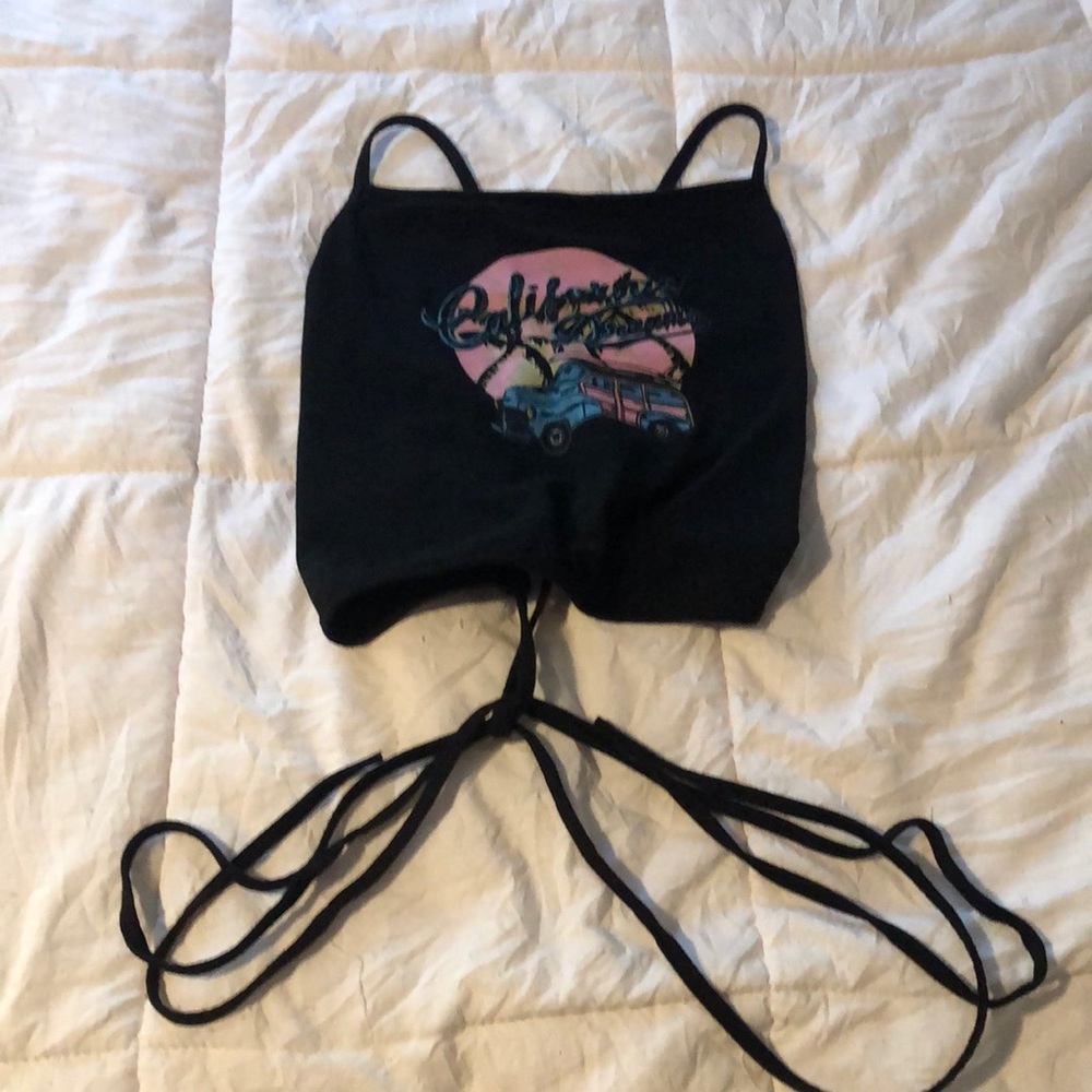 black tank top